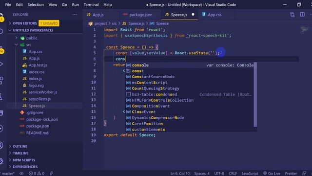 React Speech Kit Project смотреть онлайн