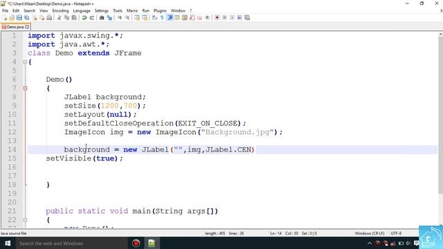 50. How to set an image as background | JFrame | Java swing | Hindi смотреть онлайн