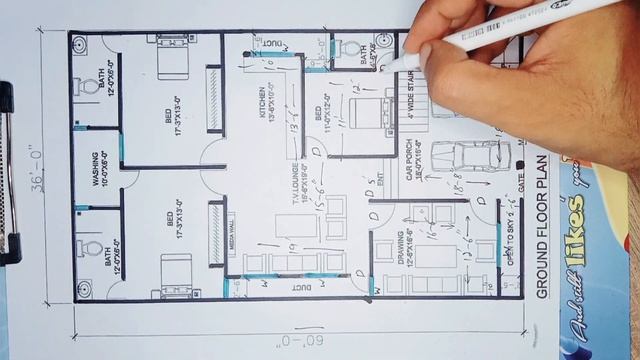 36 x 60 ghar ka design  36x60 house design  ghar design