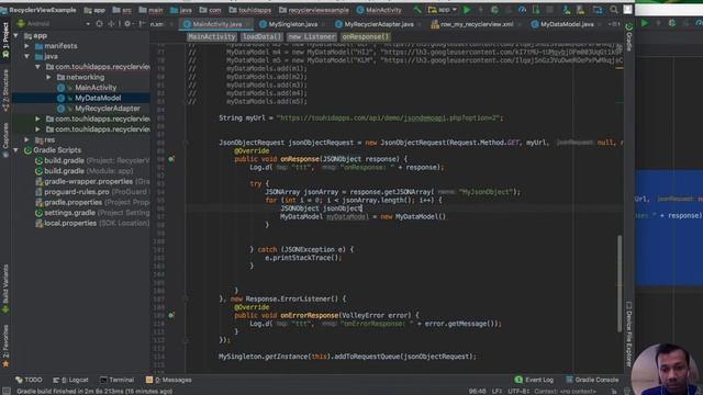 Android JSON Parsing with Volley Library Tutorial - Part-2 Data show on RecyclerView смотреть онлайн