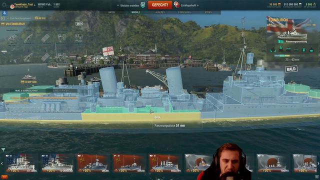 Edinburgh - Tier 8 der Britischen Kreuzer - World of Warships - Royal Navy - World of Warships смотреть онлайн