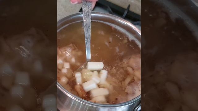 сырный суп с креветками #сырныйсуп #суп #креветки