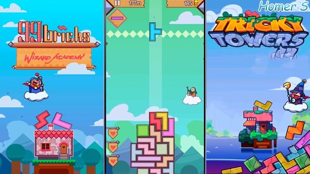 99 Bricks Wizard Academy - Tricky Towers. Fun game tetris - Puzzle (Android) смотреть онлайн