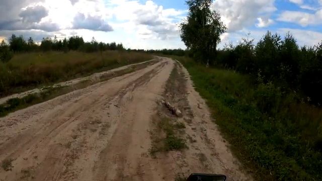 Мотопутешествие на мопеде альфа // Уехал в мини дальняк // Путь через леса смотреть онлайн