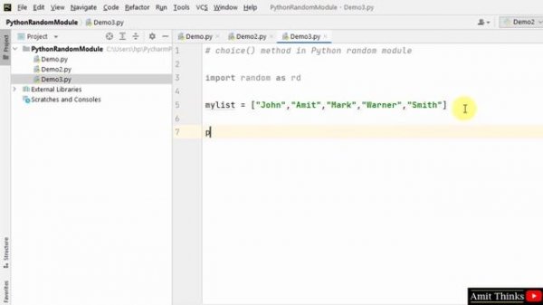 Python choice() function | random module