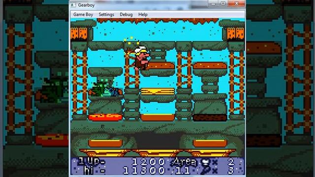 The Flintstones BurgerTime In Bedrock - Game Boy Color Nintendo - emulador GearBoy 1.6 - Windows 7 смотреть онлайн