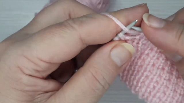 184.❤Джутовая петля спицами. смотреть онлайн