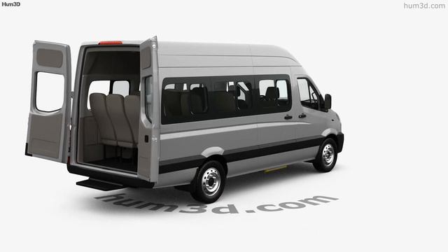 JAC Sunray Passenger Van L2H2 with HQ interior 2022 3D model by Hum3D.com смотреть онлайн