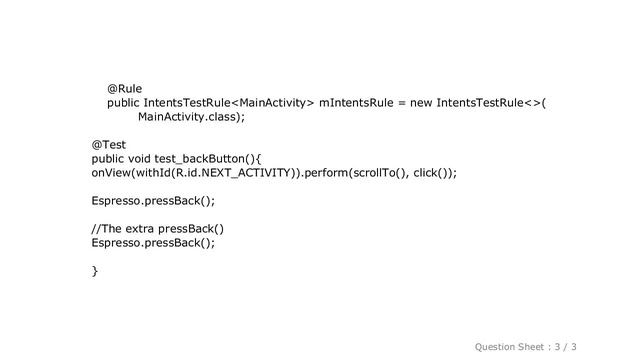 Android : Espresso.pressBack() does not call onBackPressed() смотреть онлайн