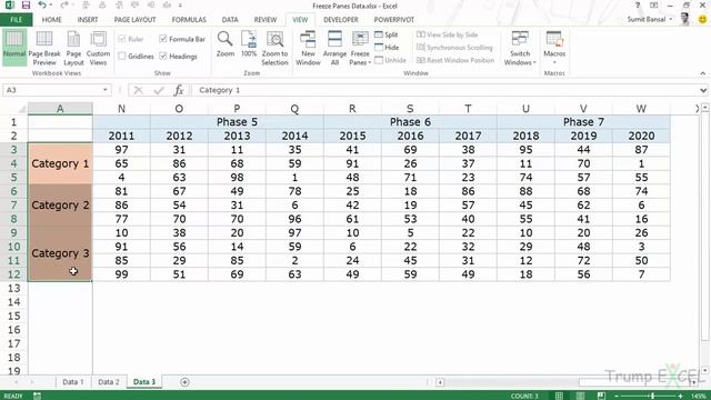 How to Use Excel Freeze Panes to Lock Row/Column Headers смотреть онлайн
