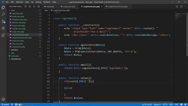 OOP PHP PROJECT TODO Part 5 Login Login Email смотреть онлайн