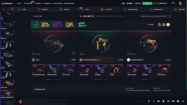 SON ZAMANLARIN EN ŞANSLI KASA AÇILIMI , HELLCASE DE TAM 1000$ ALDIK, CSGO KASA AÇILIMI