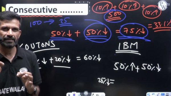 General Aptitude 03 | PERCENTAGE | GATE | For All Branches
