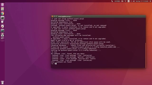 (English) Install PyQt5, QtSql and Qt5 designer for Python3 on Ubuntu смотреть онлайн
