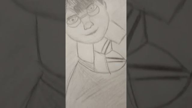 Гарри Поттер рисунок в черном и белом цвете_ кино и книги Гарри Поттер.