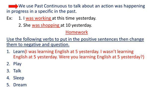 Grade 9(past continuous) смотреть онлайн