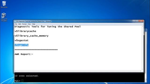 Diagnostic Tools for Tuning the Shared Pool смотреть онлайн