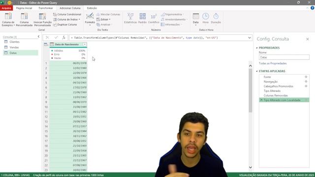 POWER QUERY NO EXCEL | Tratamento de Datas (ANO, MÊS, DIA DA SEMANA e muito mais!) смотреть онлайн
