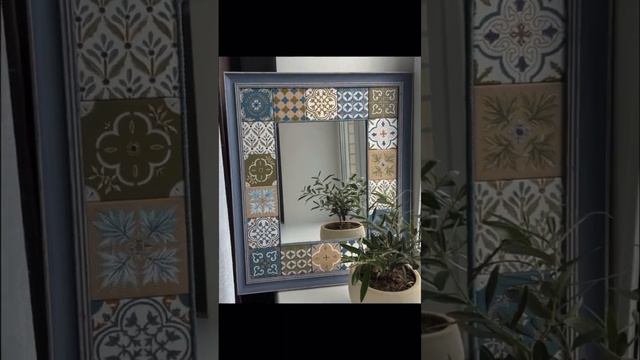 На канале буду показывать, как делать декоративные зеркала из деревянных плиточек ❤️ смотреть онлайн