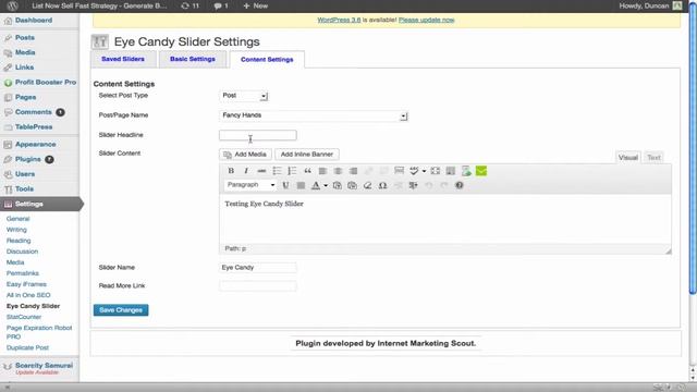 Eye Candy Slider WP Plugin WSO Sales Page Video смотреть онлайн