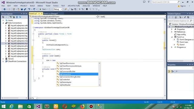 How connect Sql server with visual studio and insert data through windows form application смотреть онлайн