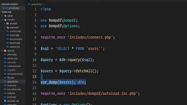 PHP- Générer des fichiers PDF смотреть онлайн