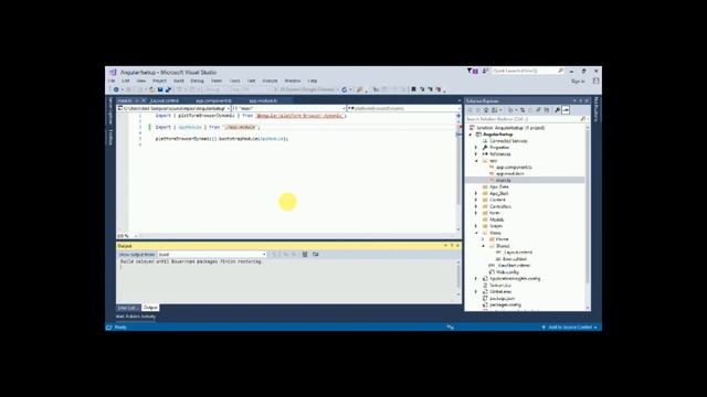 Setup Angular 4 with Asp.Net MVC in Visual Studio 2017 смотреть онлайн