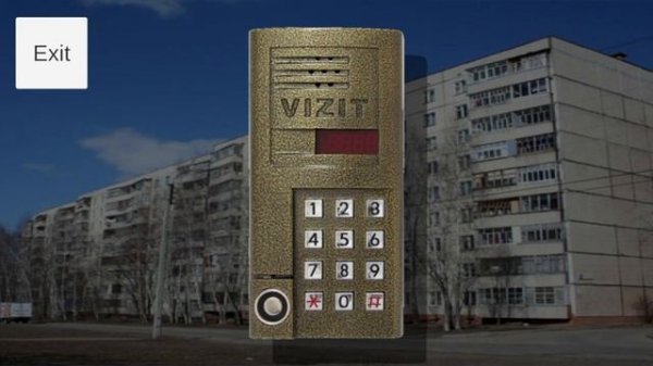 ?domofon simulator! Домофон VIZIT SM 101 T