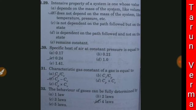 Thermodynamics objective questions part -2 important for all competitive exams/RRB JE/SSE/DRDO/GATE смотреть онлайн