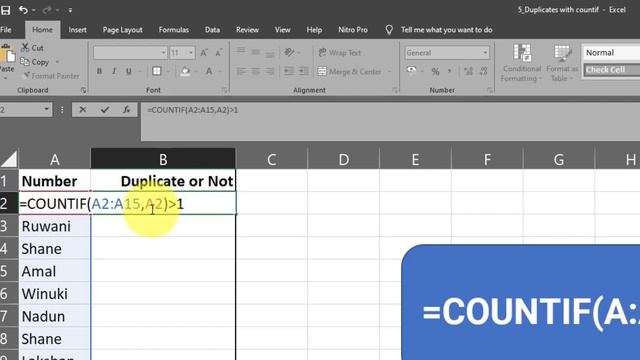 Finding Duplicates Using COUNTIF | MS Excel Advanced Tutorials 5 смотреть онлайн