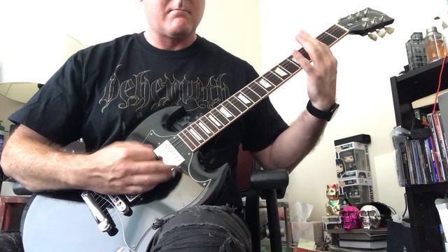 Gibson SG Black Guitar Drop C# Metal смотреть онлайн