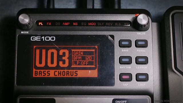 Setting Mooer GE100 For My Bass Guitar - Bass Boost/ Distortion/ Chorus/ Flanger