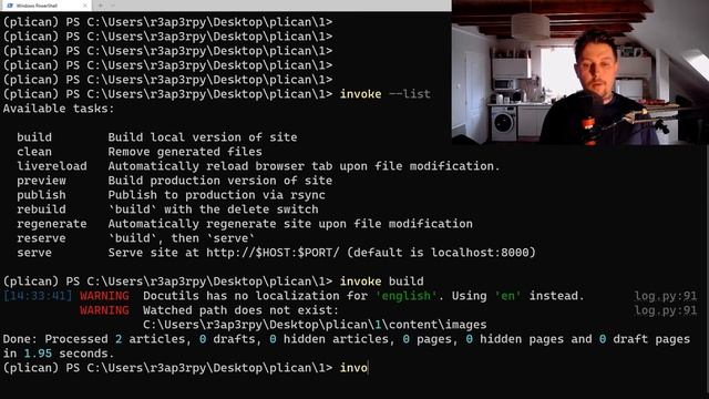 Python - Pelican invoke смотреть онлайн