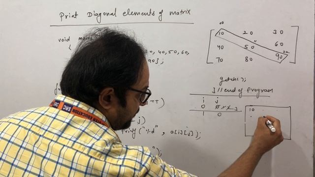 Diagonal Matrix in C | MCS - 011 | SRC Learning| C - Language Tutorials in Hindi. смотреть онлайн