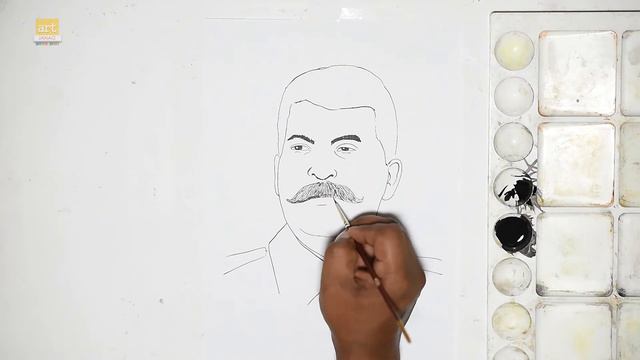 Joseph Stalin drawing easy II How to draw Joseph Stalin drawing step by step II #artjanag смотреть онлайн
