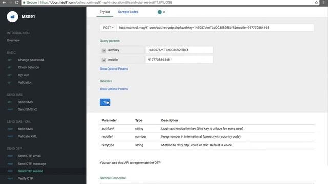 How to use Send OTP API смотреть онлайн