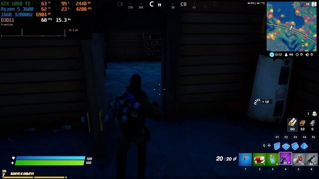 Fortnite: Season 4 : GTX 1050 Ti + Ryzen 5 3600 | All Settings смотреть онлайн