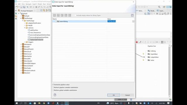 SoftwareAG webMethods 10.11 - Replace Special Characters using Regular Expression | Demo | Designer смотреть онлайн