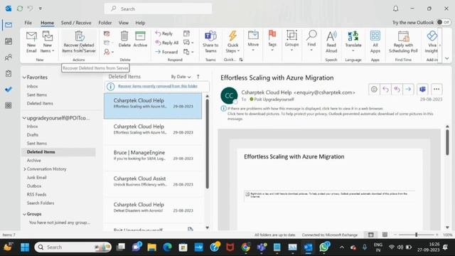 Recovering the deleted emails in outlook. смотреть онлайн