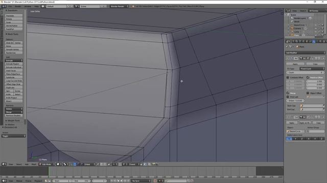Blender 3D - Modeling #17 Colt Python cylinder part2 смотреть онлайн