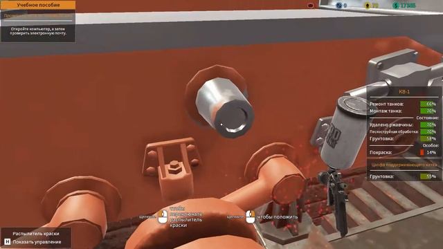 Tank Mechanic Simulator 2020 прохождение #5 Ремонт КВ 1 смотреть онлайн