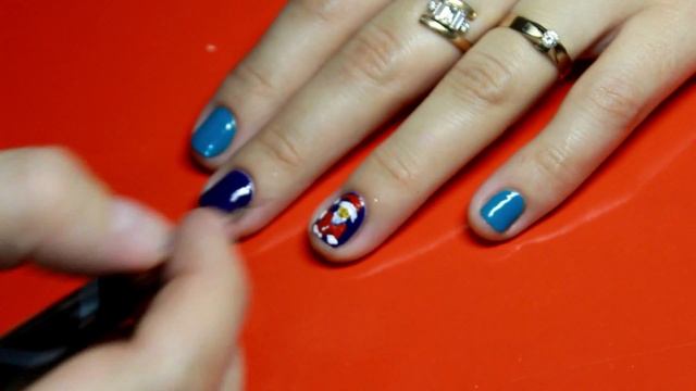 Новогодние рисунки на ногтях смотреть онлайн