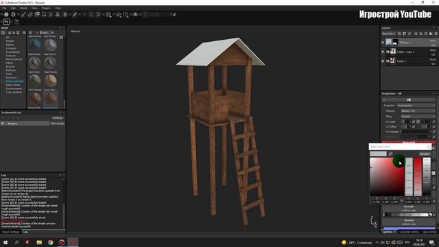 Текстурирование в Substance Painter,создание игр,канал Игрострой