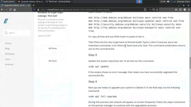 Upgrade Debian 10 to 11 and Solve sudo Issue смотреть онлайн