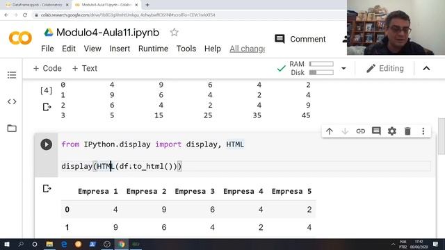Python para todos- Módulo 4 - Aula 11 - Pandas: display e HTML para mostrar uma tabela de dados смотреть онлайн