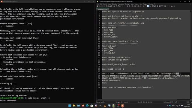 Wordpress installation on WSL2 in Windows смотреть онлайн