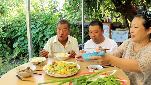 【会成一家】会成院子摘丝瓜，打5个鹅蛋一起炒，鲜嫩多汁，老妈泡汤吃解馋了 смотреть онлайн