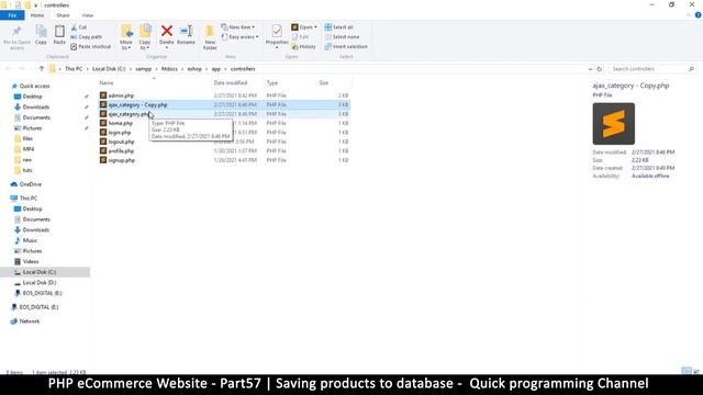 #57 PHP Ecommerce website development | Saving products to database | MVC OOP - Quick programming смотреть онлайн