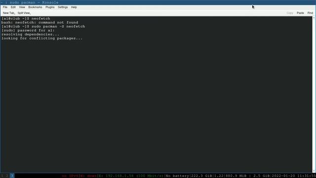 Install Neofetch, I3 Wm, Arch Linux .