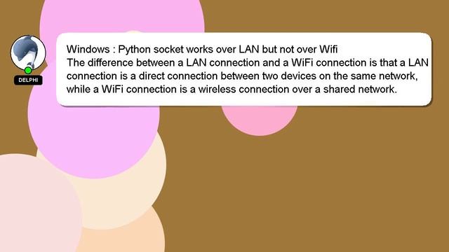 Windows : Python socket works over LAN but not over Wifi смотреть онлайн